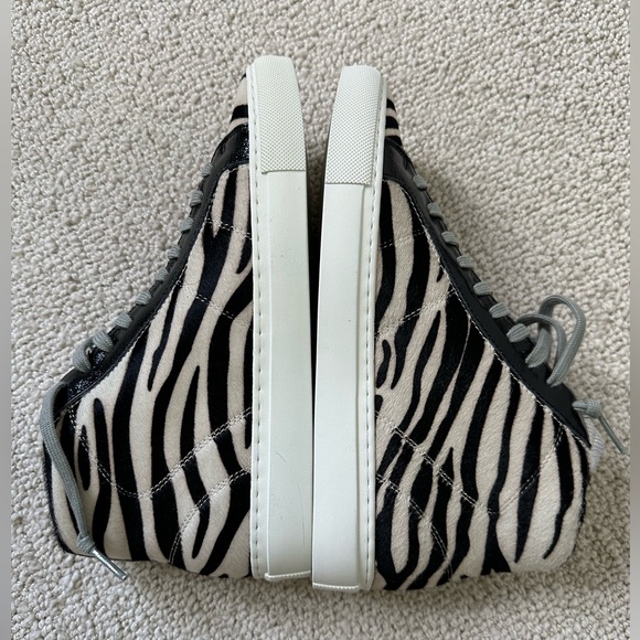 New P448 Star Zebra Zip Hightop Sneaker - Picture 4 of 8